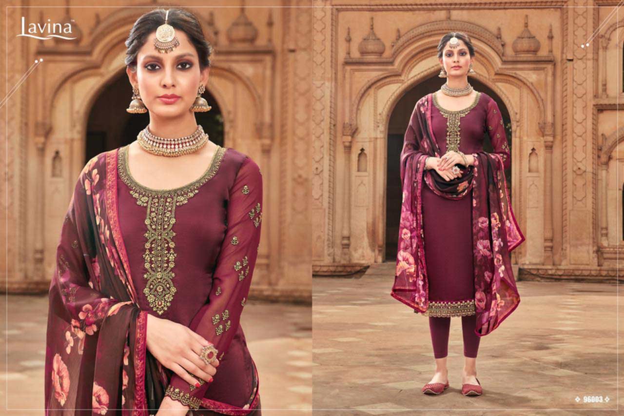 Lavina Vol-96 Natural Crepe Salwar Kameez Lavina Vol-96 Natural Crepe Salwar Kameez